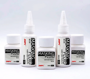 โรงงาน 30ml Masking Fluid OEM ฉลากที่กำหนดเองถอดปากกาสำหรับการวาดภาพสีน้ำ 