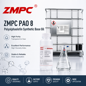 PAO8 น้ำมันพื้นฐานสังเคราะห์โพลีอัลฟาโอเลฟิน (PAO) สำหรับน้ำมันเกียร์อุตสาหกรรม น้ำมันเครื่อง และจาระบีสังเคราะห์ระดับพรีเมียม
