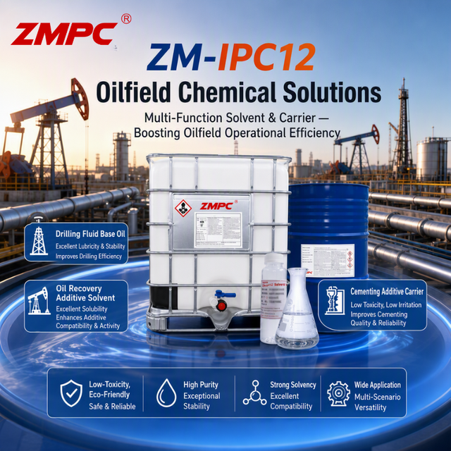 ZM-IPC12 น้ำมันพาหะไอโซอัลเคนที่มีความบริสุทธิ์สูงสำหรับสารเคมีในบ่อน้ำมัน | น้ำมันพื้นฐานการขุดเจาะและตัวทำละลายเคมีการผลิต