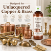 Copper & Brass Polish – น้ำยาขจัดคราบหมองแบบไม่ขัดสีและน้ำยาขัดโลหะป้องกันสำหรับทองแดงและทองเหลืองที่ไม่เคลือบ