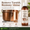 Copper & Brass Polish – น้ำยาขจัดคราบหมองแบบไม่ขัดสีและน้ำยาขัดโลหะป้องกันสำหรับทองแดงและทองเหลืองที่ไม่เคลือบ