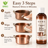 Copper & Brass Polish – น้ำยาขจัดคราบหมองแบบไม่ขัดสีและน้ำยาขัดโลหะป้องกันสำหรับทองแดงและทองเหลืองที่ไม่เคลือบ